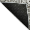 Piper Looms Chantille Geometric ACN2097 Ivory Machine Washable Area Rug Backing Image
