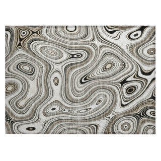 Piper Looms Chantille Geometric ACN2097 Ivory Machine Washable Area Rug Scatter Main Image