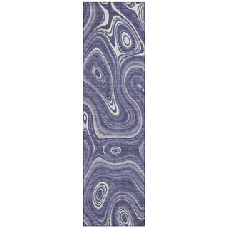 Piper Looms Chantille Geometric ACN2097 Plum Machine Washable Area Rug Runner Main Image
