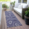 Piper Looms Chantille Geometric ACN2097 Plum Machine Washable Area Rug Runner Outdoor Lifestyle Image Feature