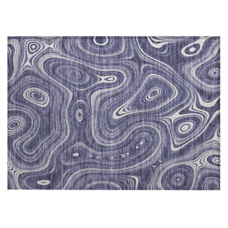 Piper Looms Chantille Geometric ACN2097 Plum Machine Washable Area Rug Scatter Main Image