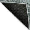 Piper Looms Chantille Geometric ACN2097 Sky Machine Washable Area Rug Backing Image