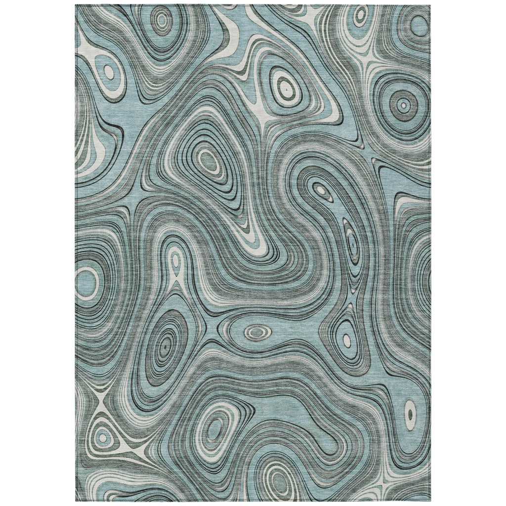 Piper Looms Chantille Geometric ACN2097 Sky Machine Washable Area Rug main image