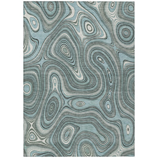 Piper Looms Chantille Geometric ACN2097 Sky Machine Washable Area Rug main image