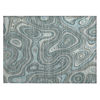Piper Looms Chantille Geometric ACN2097 Sky Machine Washable Area Rug Scatter Main Image