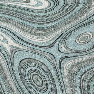 Piper Looms Chantille Geometric ACN2097 Sky Machine Washable Area Rug Swatch Image