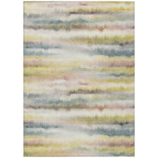 Piper Looms Chantille Stripes ACN2098 Gold Machine Washable Area Rug main image