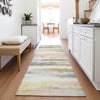 Piper Looms Chantille Stripes ACN2098 Gold Machine Washable Area Rug Runner Lifestyle Image Feature