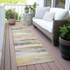 Piper Looms Chantille Stripes ACN2098 Gold Machine Washable Area Rug Runner Outdoor Lifestyle Image Feature