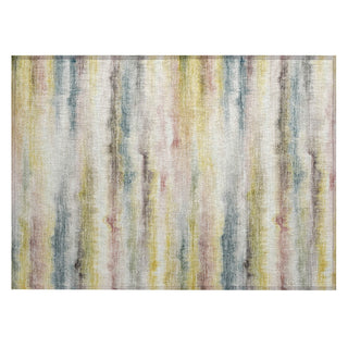 Piper Looms Chantille Stripes ACN2098 Gold Machine Washable Area Rug Scatter Main Image