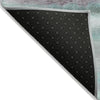 Piper Looms Chantille Stripes ACN2098 Teal Machine Washable Area Rug Backing Image
