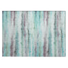 Piper Looms Chantille Stripes ACN2098 Teal Machine Washable Area Rug Scatter Main Image
