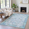 Piper Looms Chantille Global ACN2099 Blue Machine Washable Area Rug Lifestyle Image Feature