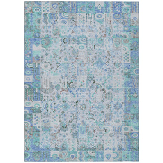 Piper Looms Chantille Global ACN2099 Blue Machine Washable Area Rug main image