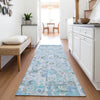 Piper Looms Chantille Global ACN2099 Blue Machine Washable Area Rug Runner Lifestyle Image Feature
