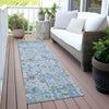 Piper Looms Chantille Global ACN2099 Blue Machine Washable Area Rug Runner Outdoor Lifestyle Image Feature