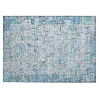 Piper Looms Chantille Global ACN2099 Blue Machine Washable Area Rug Scatter Main Image