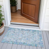 Piper Looms Chantille Global ACN2099 Blue Machine Washable Area Rug Scatter Outdoor Lifestyle Image Feature
