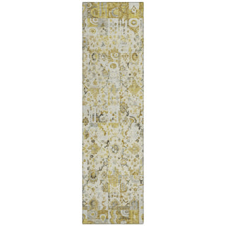 Piper Looms Chantille Global ACN2099 Gold Machine Washable Area Rug Runner Main Image