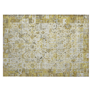 Piper Looms Chantille Global ACN2099 Gold Machine Washable Area Rug Scatter Main Image