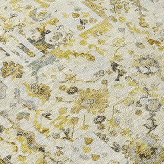 Piper Looms Chantille Global ACN2099 Gold Machine Washable Area Rug Swatch Image
