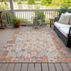 Piper Looms Chantille Global ACN2099 Pink Machine Washable Area Rug Outdoor Lifestyle Image Feature