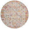 Piper Looms Chantille Global ACN2099 Pink Machine Washable Area Rug Round Main Image