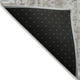 Piper Looms Chantille Global ACN2099 Taupe Machine Washable Area Rug Backing Image