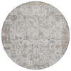 Piper Looms Chantille Global ACN2099 Taupe Machine Washable Area Rug Round Main Image