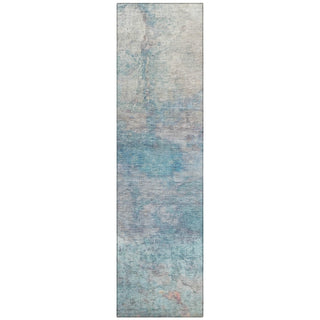 Piper Looms Chantille Abstract ACN2100 Aqua Machine Washable Area Rug Runner Main Image