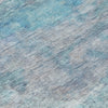 Piper Looms Chantille Abstract ACN2100 Aqua Machine Washable Area Rug Swatch Image