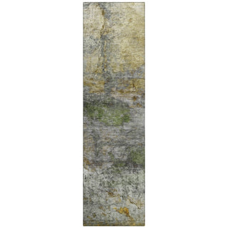 Piper Looms Chantille Abstract ACN2100 Olive Machine Washable Area Rug Runner Main Image