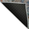 Piper Looms Chantille Abstract ACN2100 Teal Machine Washable Area Rug Backing Image
