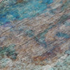 Piper Looms Chantille Abstract ACN2100 Teal Machine Washable Area Rug Swatch Image