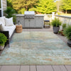 Piper Looms Chantille Abstract ACN2100 Wheat Machine Washable Area Rug Outdoor Lifestyle Image Feature