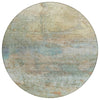 Piper Looms Chantille Abstract ACN2100 Wheat Machine Washable Area Rug Round Main Image