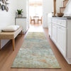 Piper Looms Chantille Abstract ACN2100 Wheat Machine Washable Area Rug Runner Lifestyle Image Feature