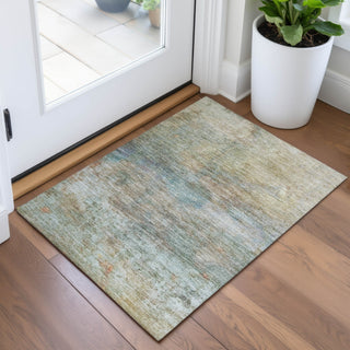 Piper Looms Chantille Abstract ACN2100 Wheat Machine Washable Area Rug Scatter Lifestyle Image Feature