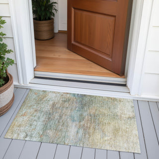 Piper Looms Chantille Abstract ACN2100 Wheat Machine Washable Area Rug Scatter Outdoor Lifestyle Image Feature