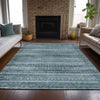 Piper Looms Chantille Stripes ACN2101 Aloe Machine Washable Area Rug Lifestyle Image Feature
