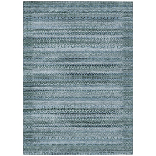 Piper Looms Chantille Stripes ACN2101 Aloe Machine Washable Area Rug main image