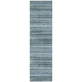 Piper Looms Chantille Stripes ACN2101 Aloe Machine Washable Area Rug Runner Main Image
