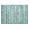 Piper Looms Chantille Stripes ACN2101 Aqua Machine Washable Area Rug Scatter Main Image