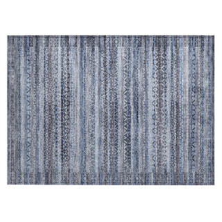 Piper Looms Chantille Stripes ACN2101 Blue Machine Washable Area Rug Scatter Main Image