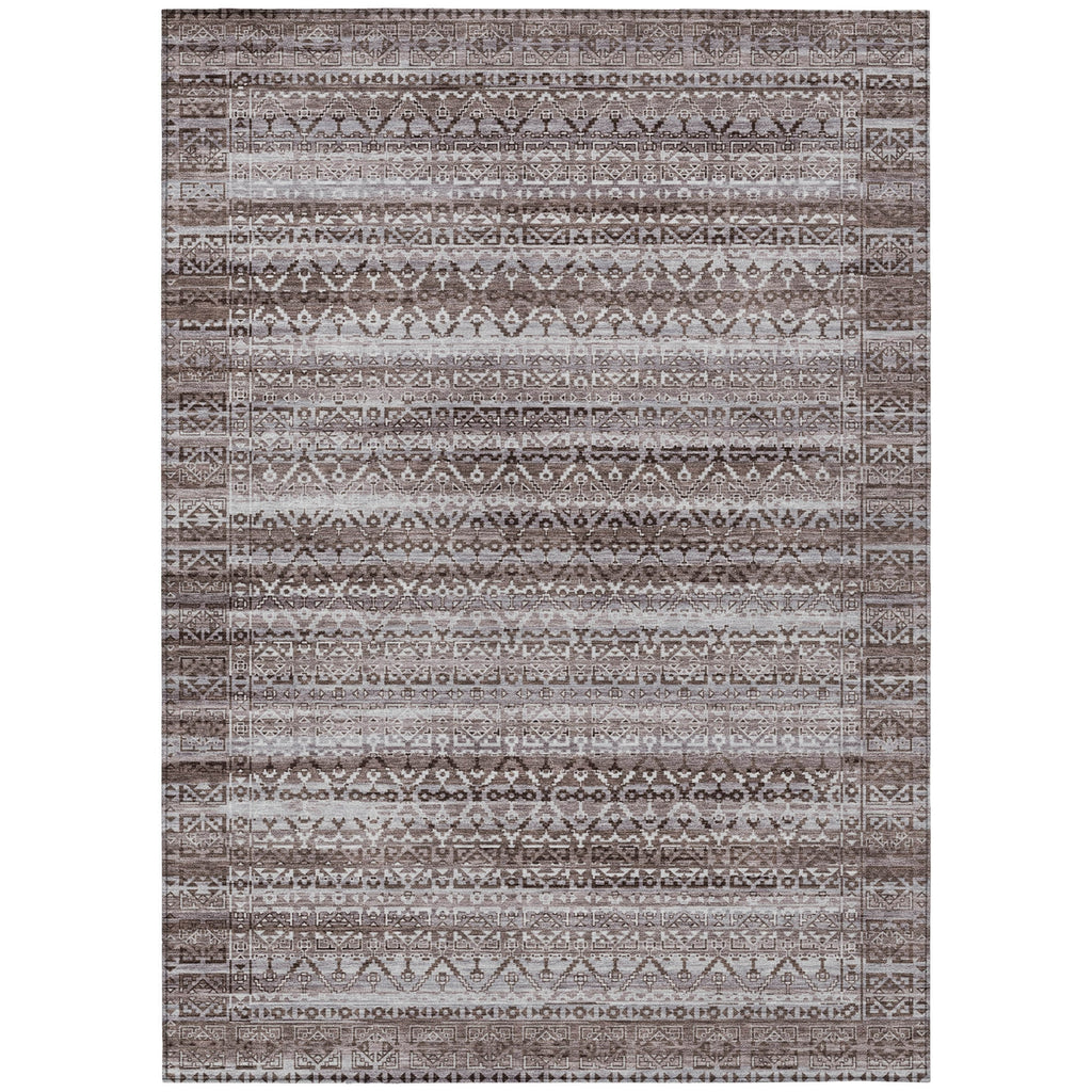 Piper Looms Chantille Stripes ACN2101 Brown Machine Washable Area Rug main image