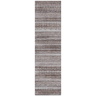 Piper Looms Chantille Stripes ACN2101 Brown Machine Washable Area Rug Runner Main Image