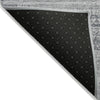 Piper Looms Chantille Stripes ACN2101 Gray Machine Washable Area Rug Backing Image