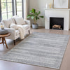 Piper Looms Chantille Stripes ACN2101 Gray Machine Washable Area Rug Lifestyle Image Feature