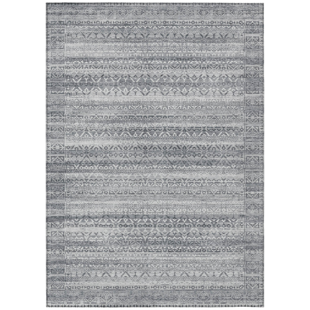 Piper Looms Chantille Stripes ACN2101 Gray Machine Washable Area Rug main image