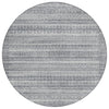 Piper Looms Chantille Stripes ACN2101 Gray Machine Washable Area Rug Round Main Image